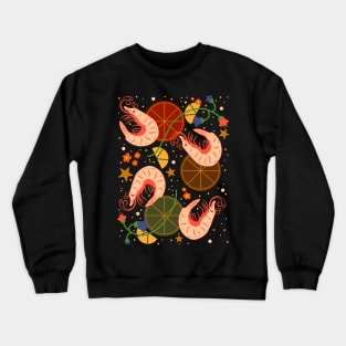 Pescatarian Christmas Dinner Crewneck Sweatshirt